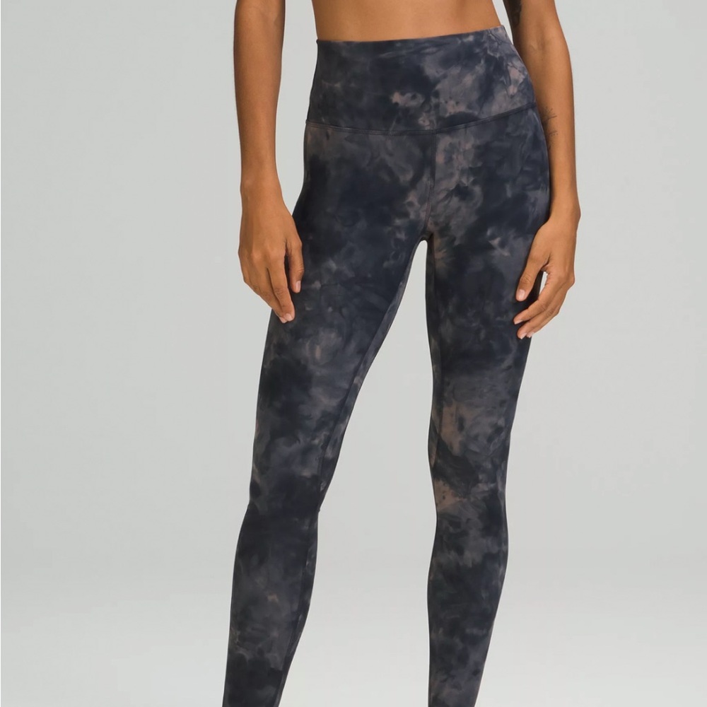 lululemon Black Tie-Dye align 28 inch Leggings